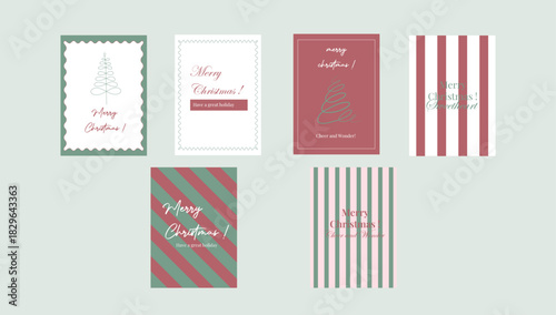 vertical card minty frost design