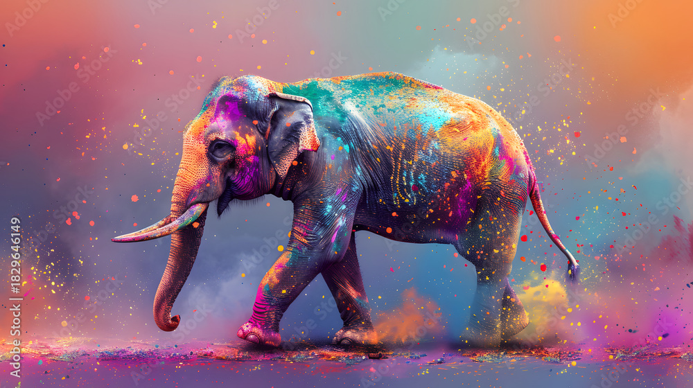Obraz premium elephant in the sun