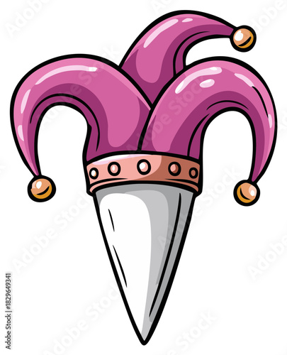 Jester Hat with Bells and Tassels