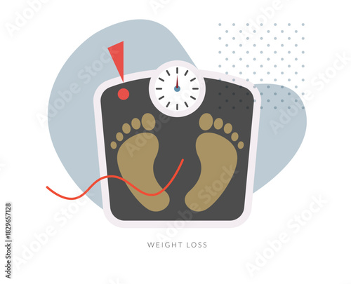 Weight Loss Symptoms - Stock Illustration