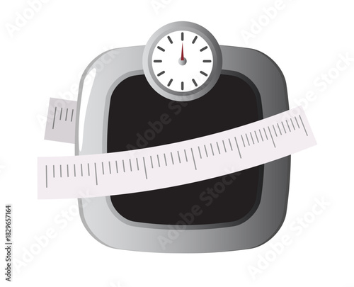 Weight Loss Symptoms - Stock Illustration