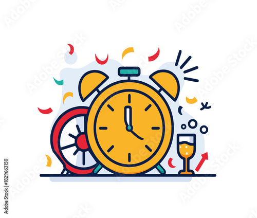 funny alarm clock happy new year