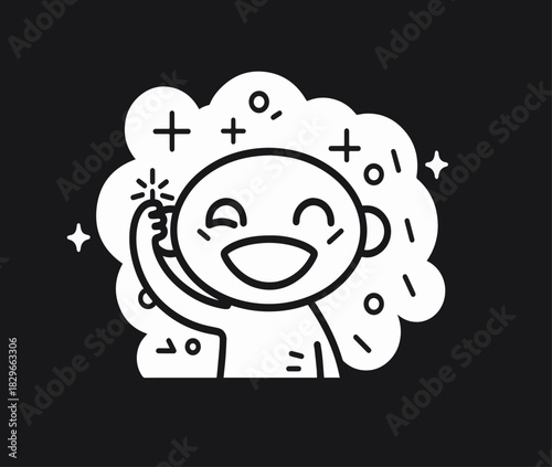 simple funny cartoon emojie party