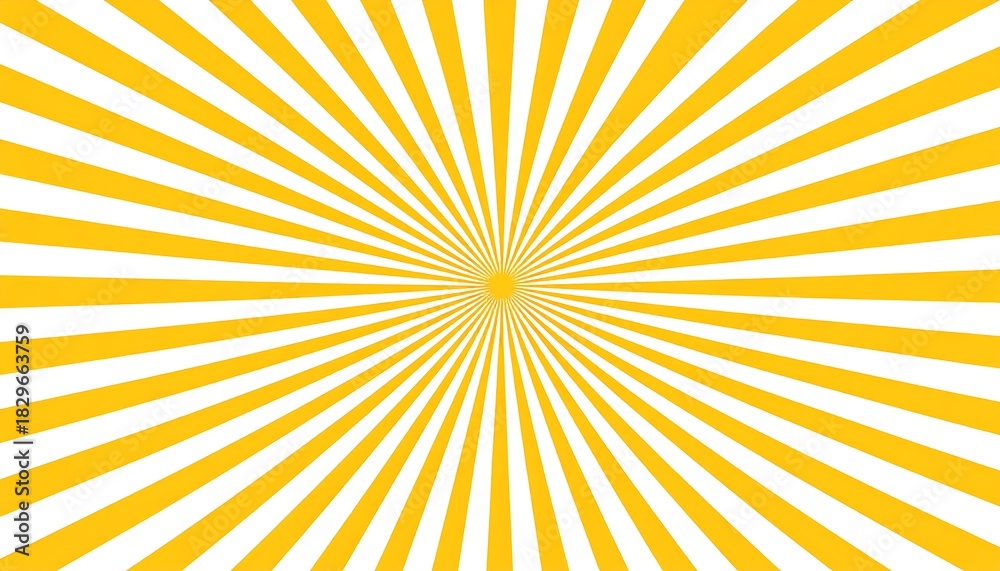 Fototapeta premium Radiant Yellow Sunburst Pattern.