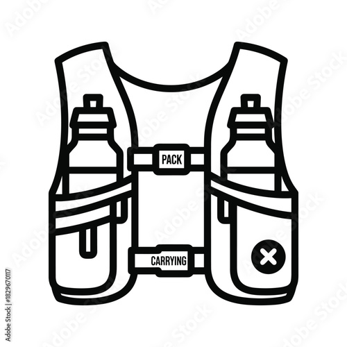 Human lungs and vo2 max measurement line icon. respiratory system and oxygen consumption capacity outline.