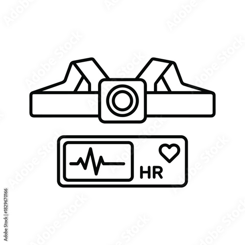 Running cadence and step frequency icon illustrating steps per minute for optimal athletic performance tracking