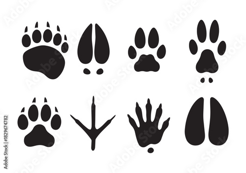 Collection of Eight Adorable Snowmen in Various Hats and Scarves Keywords: snowman, snowmen