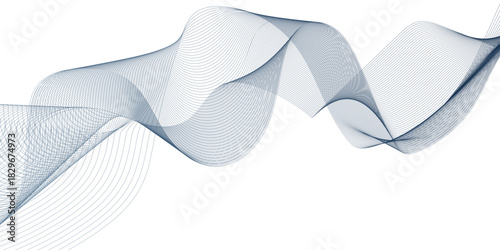 Energy abstract smooth blue frequency isolated element creative blend curve flow line technology modern white web banner vector beautiful waveform light music energy design.	