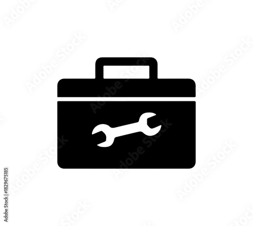 Craftsman toolkit icon for repair service projects, maintenance, and handy work