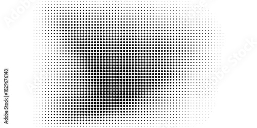 Wave halftone pattern. Halftone dots background. Vector