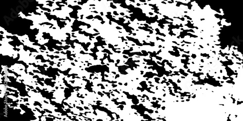 Distress urban overlay spotted concrete grain surface grainy noise rust wall grunge black splatter and white background. damaged chalk crack rough ink wall texture.	