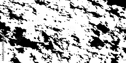 Distress urban overlay spotted concrete grain surface grainy noise rust wall grunge black splatter and white background. damaged chalk crack rough ink wall texture.	
