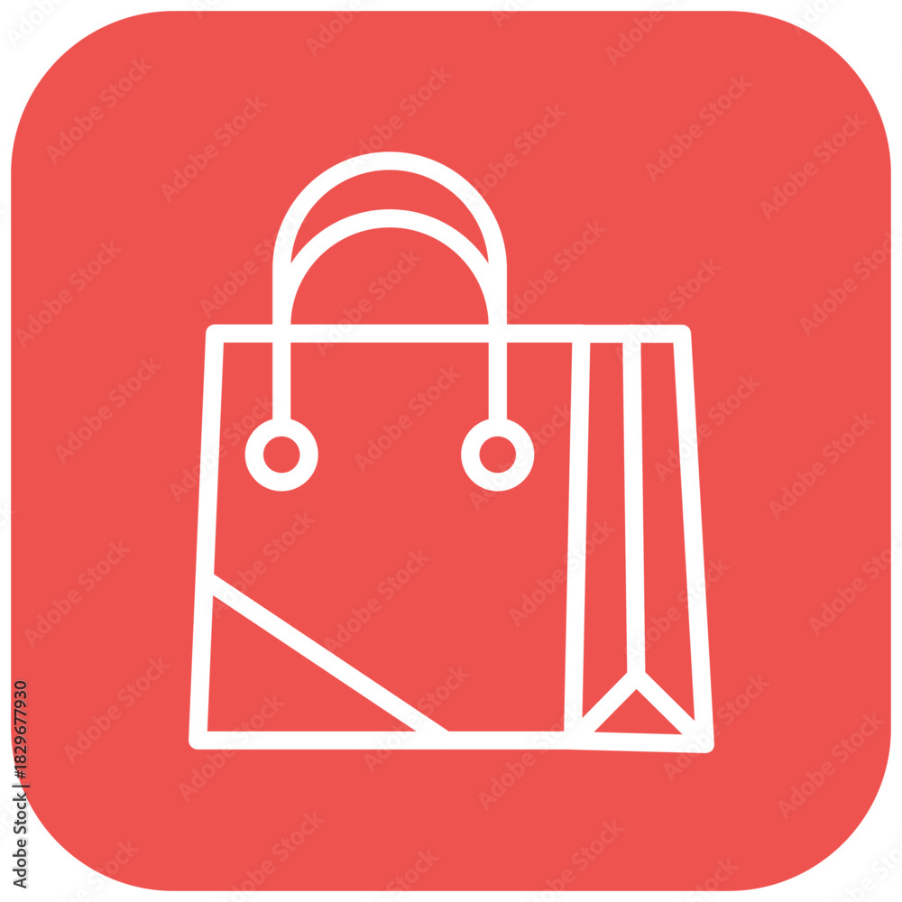Fototapeta premium Vector Design Paper Bag Icon Style