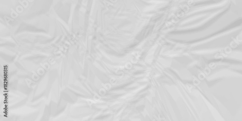 Creased blank white canvas old paper crumple texture wrinkle parchment empty letter texture.	