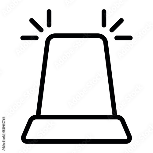 siren icon vector design template simple and modern