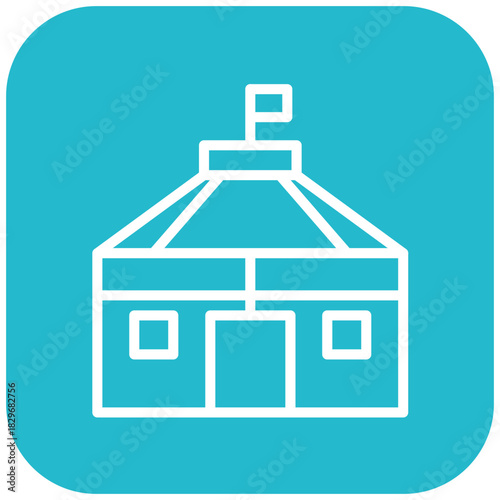 Vector Design Yurt Icon Style