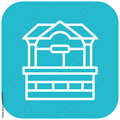 Vector Design Water Well Icon Style