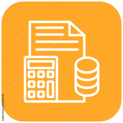 Vector Design Budget Icon Style