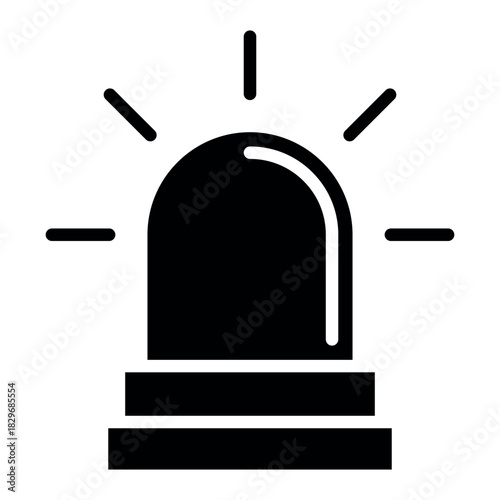 siren icon vector design template simple and modern