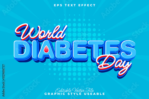 World Diabetes Day - Typography and Graphic Design for Health Awareness