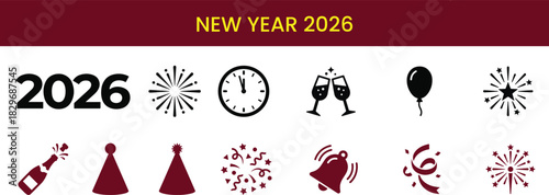 Abstract geometric composition with bold colors and text elements