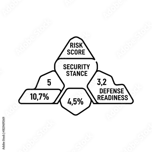 Cybersecurity risk assessment metrics: stance, readiness, and score analysis