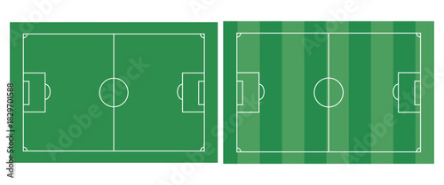 American football field with a ball on green grass ready for a game illustration or championship vector