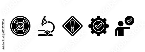 HACCP - Hazard Analysis and Critical Control Points acronym, vector illustration concept