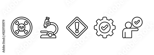 HACCP - Hazard Analysis and Critical Control Points acronym, vector illustration concept