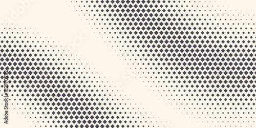 Rectangular Shapes Vector Abstract Geometric Technology Extreme Sports Pattern Background. Halftone Rhombus Retro Simple Backdrop. Minimal 80s Style Dynamic Tech Wallpaper