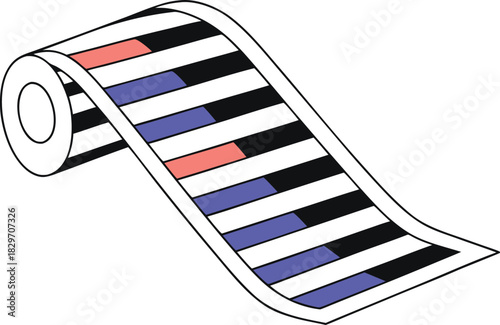 Abstract geometric shapes with cmyk color gradients and shading