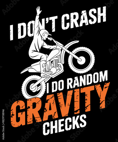 Don't Crash Random Gravity Checks, Funny Motocross Dirt Bike