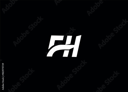 FH creative logo design and initial logo design