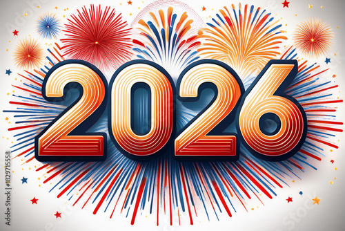 2026 Fireworks Celebration With Generative AI Colors