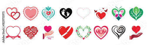Diverse Love and Lifestyle Glyph Icons Set: Featuring Hearts, Relationships, Celebration, Nature, Travel, Fitness, and Special Occasions for Web, Mobile, and Graphic Design, vector illustration.
