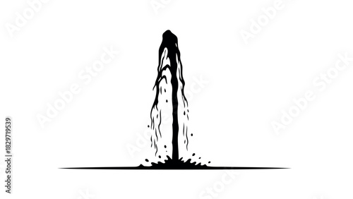 Cracked cross silhouette symbolizing faith crisis or spiritual decay silhouette