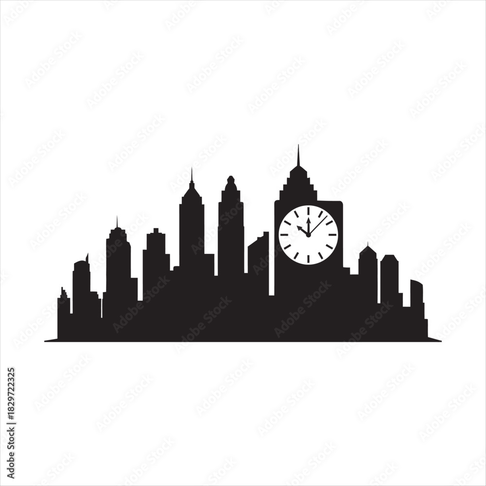 Obraz premium london skyline in black