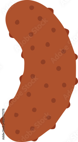 Brown sea cucumber with papillae