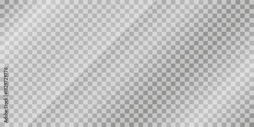 Glass plate on transparent background, glass window mirror background, acrylic and glass or plastic texture with light, glares and reflection