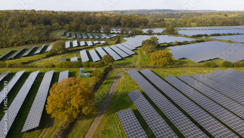 Kent Solar Farm Aerial Renewable Energy.