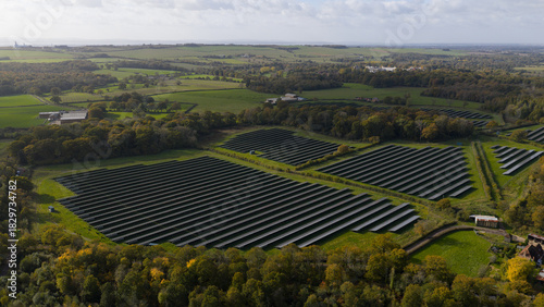 Kent Solar Farm Aerial Renewable Energy.