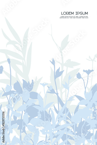 Spring poster layered template design universal