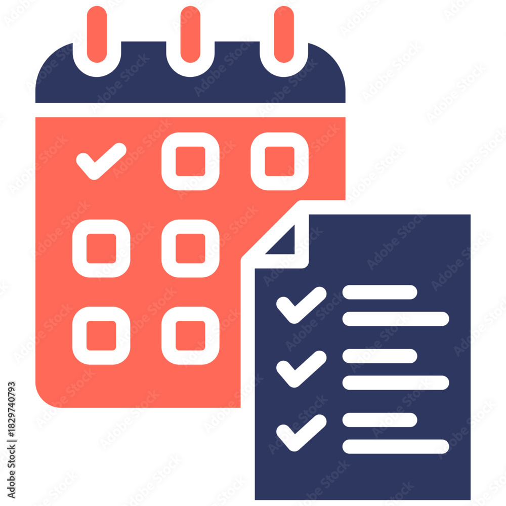 Fototapeta premium Task Plan Icon