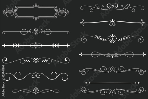 Elegant Design Elements A Collection of Decorative Dividers and Frames