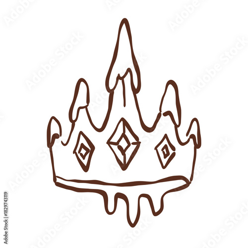 Winter royal crown melting into dreamy castle magic with soft snowy charm and cozy fairy tale elegance