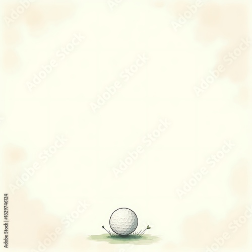 Golf Ball Minimal Background