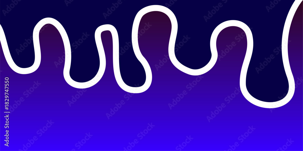 Obraz premium abstract liquid shape with smooth curves and dripping edges, resembling melted paint or soft ink. This colourful flowing element works as a modern graphic frame or artistic blob for design use