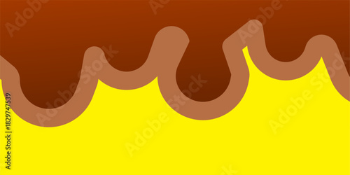 abstract liquid shape with smooth curves and dripping edges, resembling melted paint or soft ink. This colourful flowing element works as a modern graphic frame or artistic blob for design use