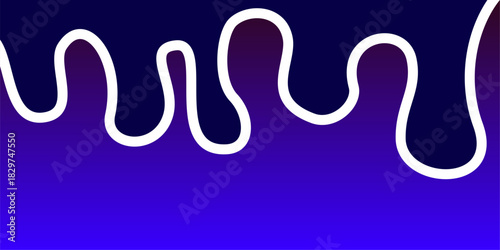 abstract liquid shape with smooth curves and dripping edges, resembling melted paint or soft ink. This colourful flowing element works as a modern graphic frame or artistic blob for design use