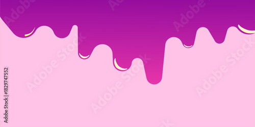 abstract liquid shape with smooth curves and dripping edges, resembling melted paint or soft ink. This colourful flowing element works as a modern graphic frame or artistic blob for design use